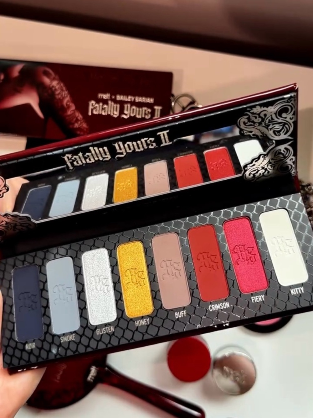 Melt Cosmetics x Bailey Sarian Fatally Yours II Palette- pigmented, sultry, LE - Picture 2 of 5